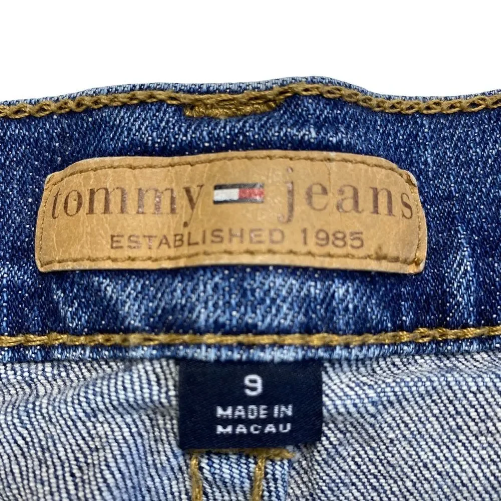 Vintage Tommy Hilfiger Tommy Jeans Denim Bermuda Shorts Flap Pockets Y2K 2005 9